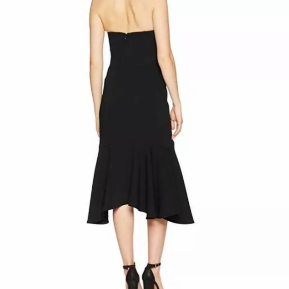 Halston Heritage Black Strapless Flounce Ruffled Skirt - Picture 8 of 8